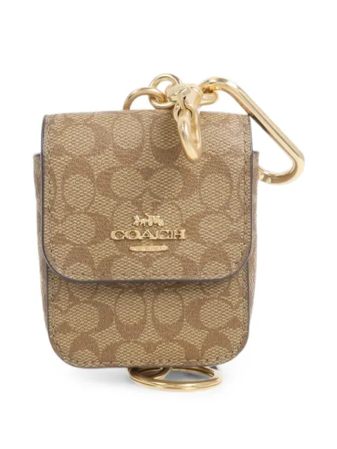 Coach Vintage logo-plaque bag charm