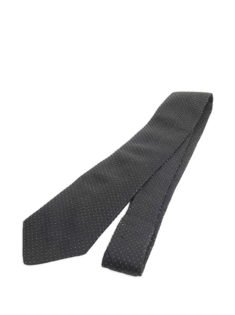 Hermès Pre-Owned polka-dot silk tie