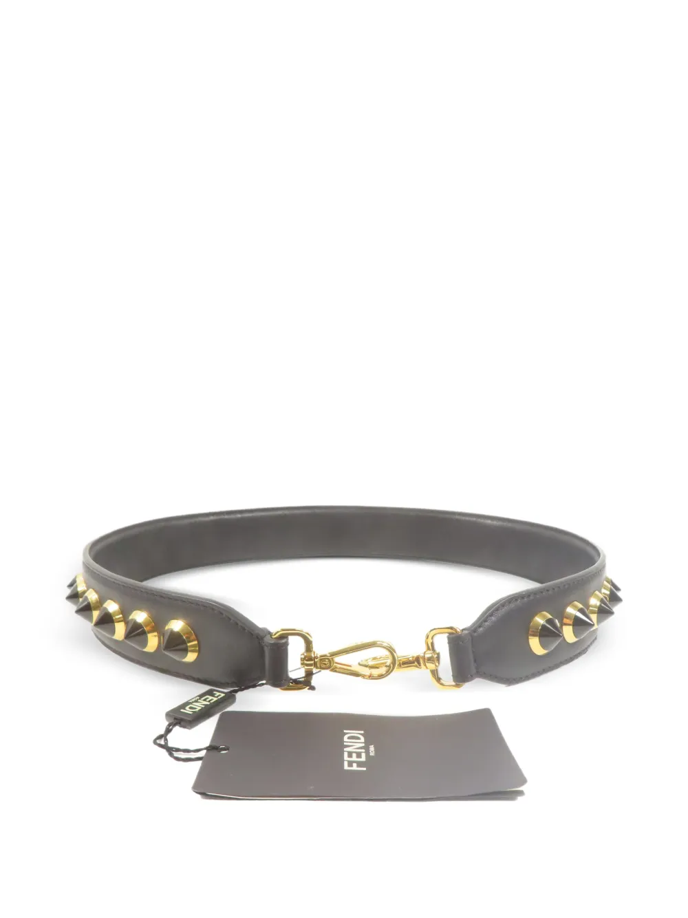 Fendi Pre-Owned Strap You studded shoulder strap - Schwarz