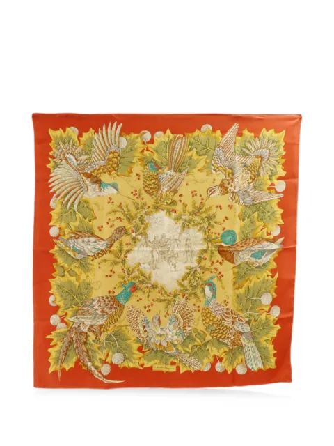 Ferragamo Pre-Owned bird-print scarf