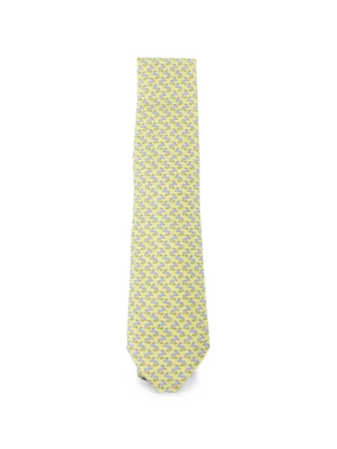 Hermès Pre-Owned animal-print silk tie