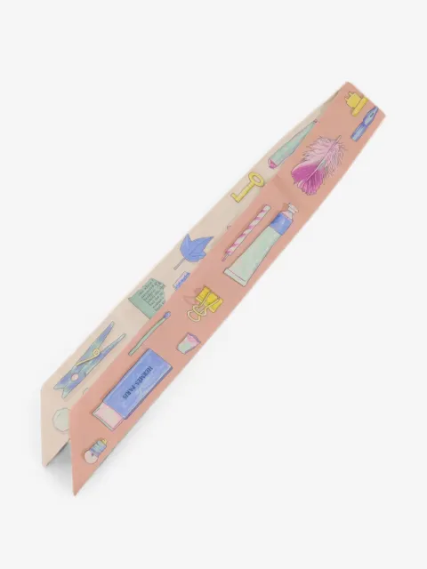 Hermès Pre-Owned mascada Twilly estampada