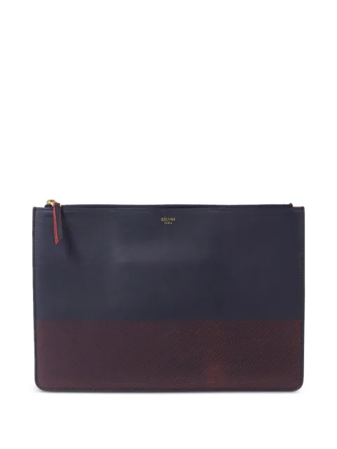 Celine Pre-Owned perforated-detail clutch bag