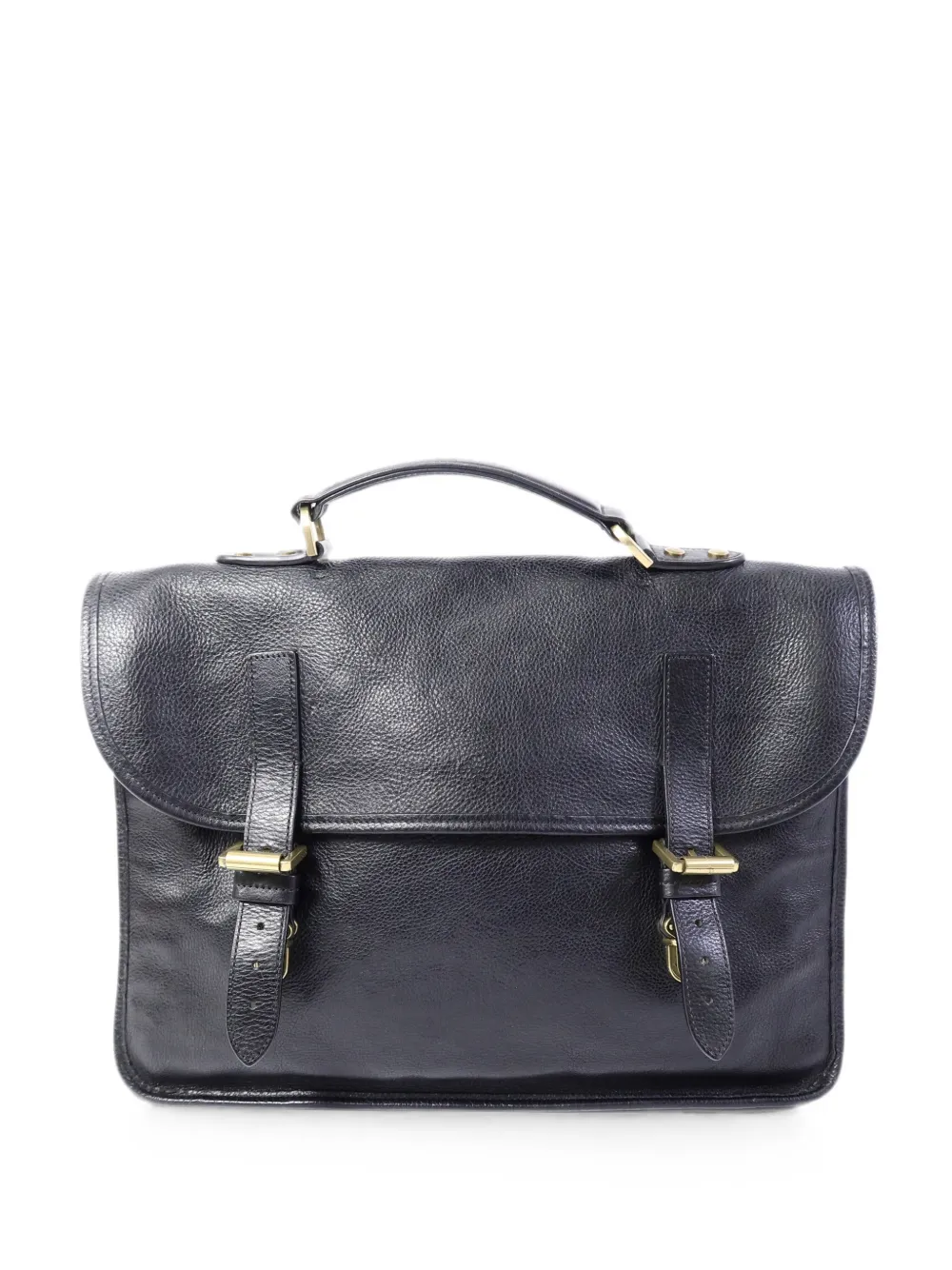 Mulberry Pre-Owned buckle-fastening briefcase - Nero