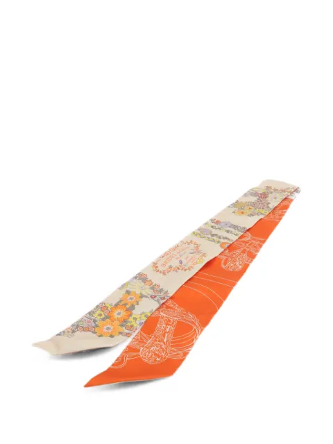 Hermès Pre-Owned Brides de Gala en Fleurs Twilly scarf