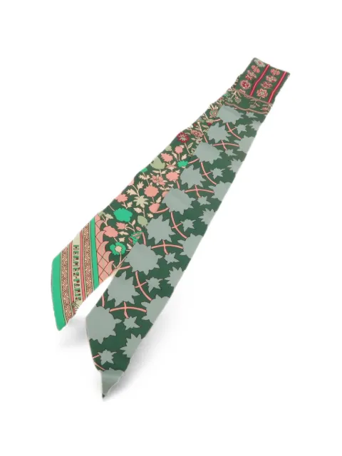 Hermès Pre-Owned mascada Twilly con estampado floral