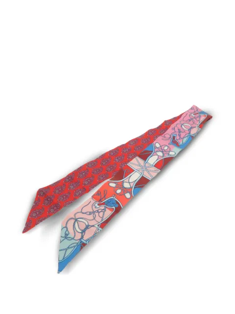 Hermès Pre-Owned Twilly printed scarf