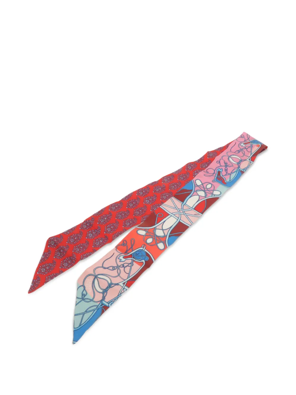Hermès Pre-Owned Twilly-Schal mit Print - Rot