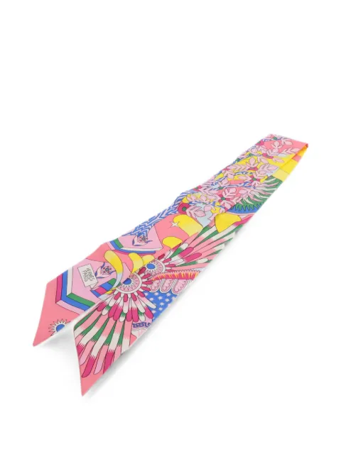 Hermès Pre-Owned Twilly graphic-print scarf