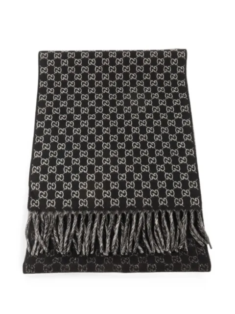 Gucci Pre-Owned GG monogram fringe scarf