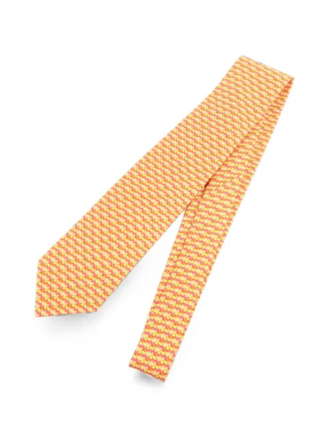 Hermès Pre-Owned geometric-print silk tie