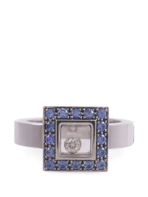Chopard Pre-Owned Happy Diamond sapphire and diamond ring