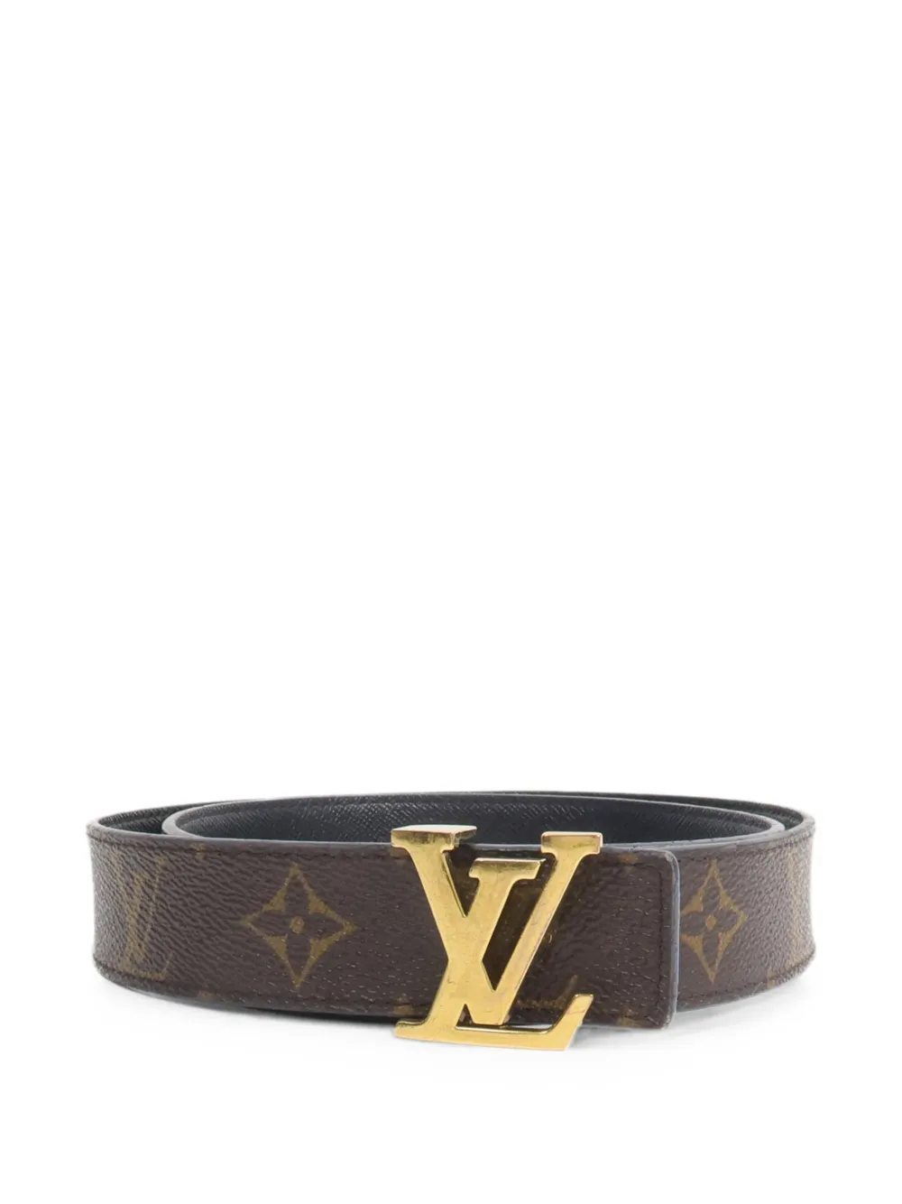 Pre-owned Louis Vuitton Monogram Reversible Belt In Brown