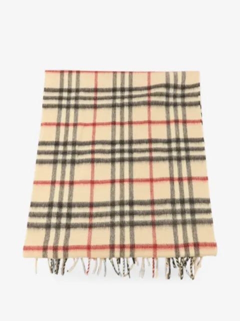 Burberry Pre-Owned check-pattern fringed scarf