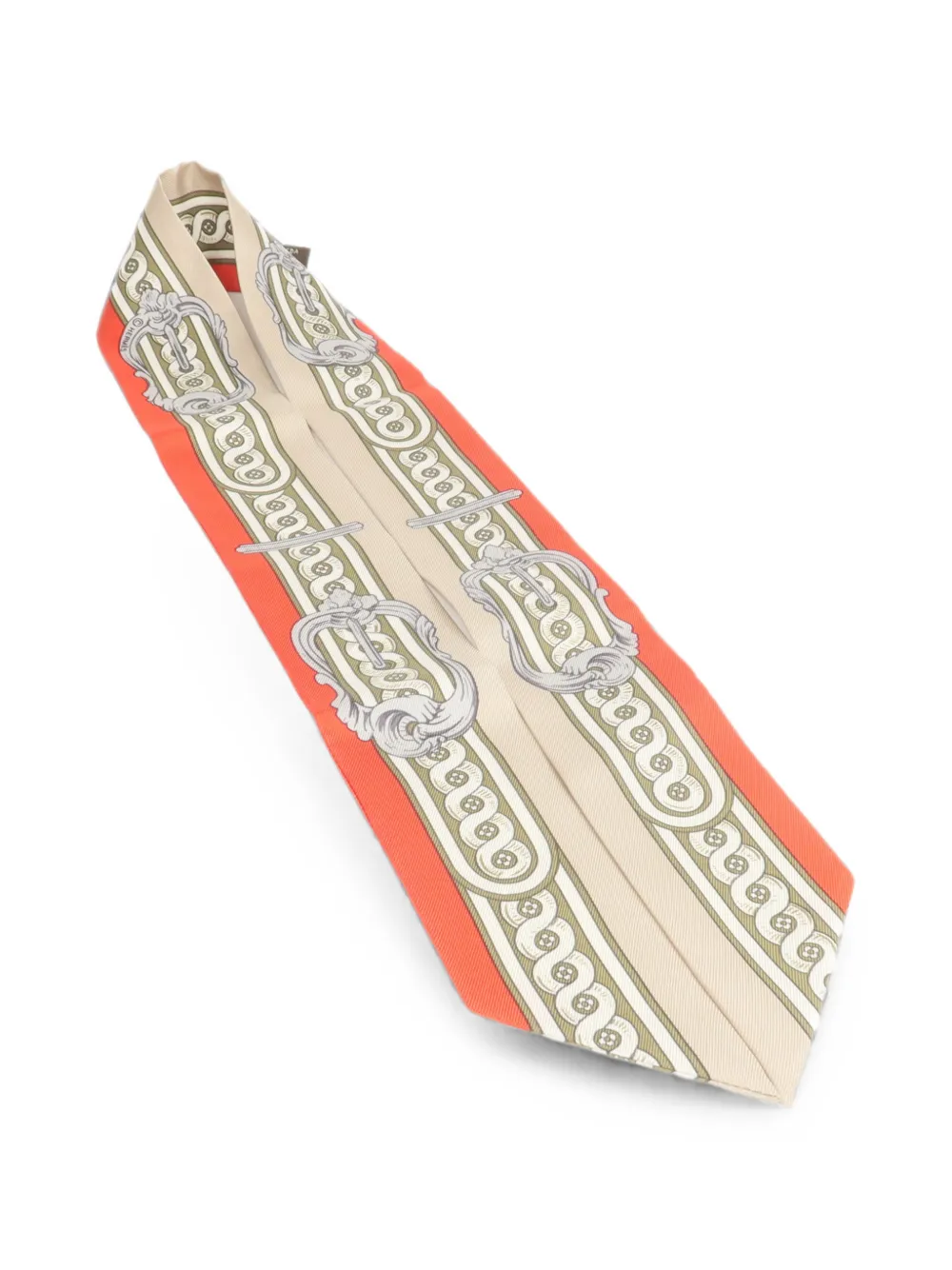 Hermès Pre-Owned Twilly Bride de Cour scarf - Arancione
