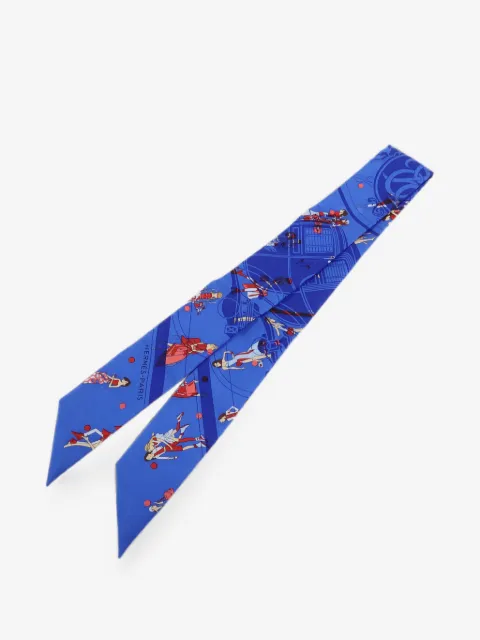 Hermès Pre-Owned mascada con estampado gráfico