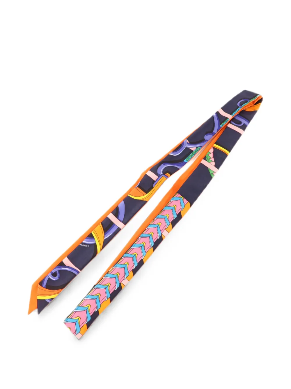 Hermès Pre-Owned Twillon printed scarf - Blu