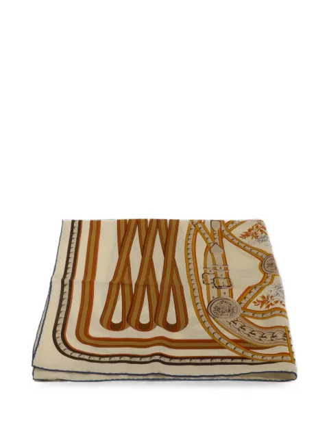Hermès Pre-Owned equestrian-print scarf