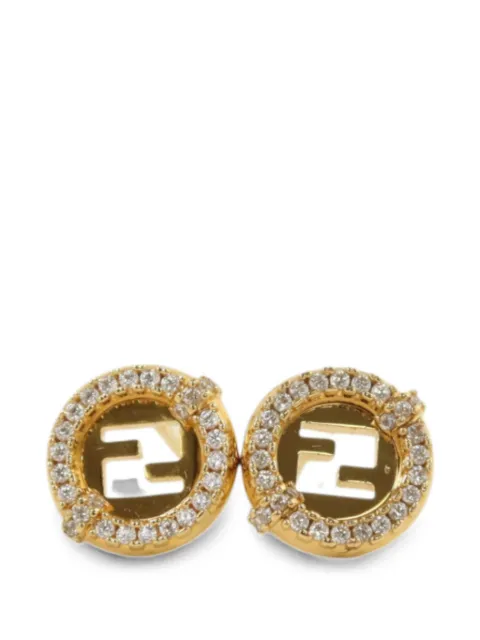 Fendi Pre-Owned EverRound crystal-embellished earrings