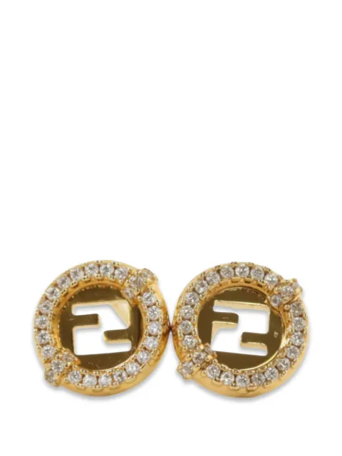 Fendi Pre-Owned EverRound crystal-embellished earrings