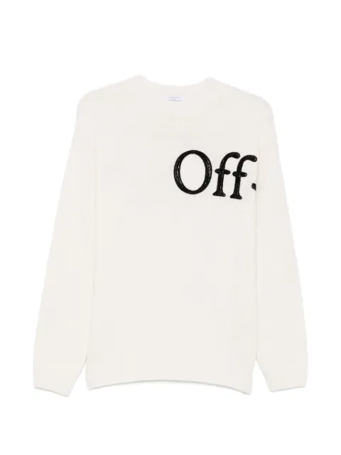 Off-White Maglione con applicazione