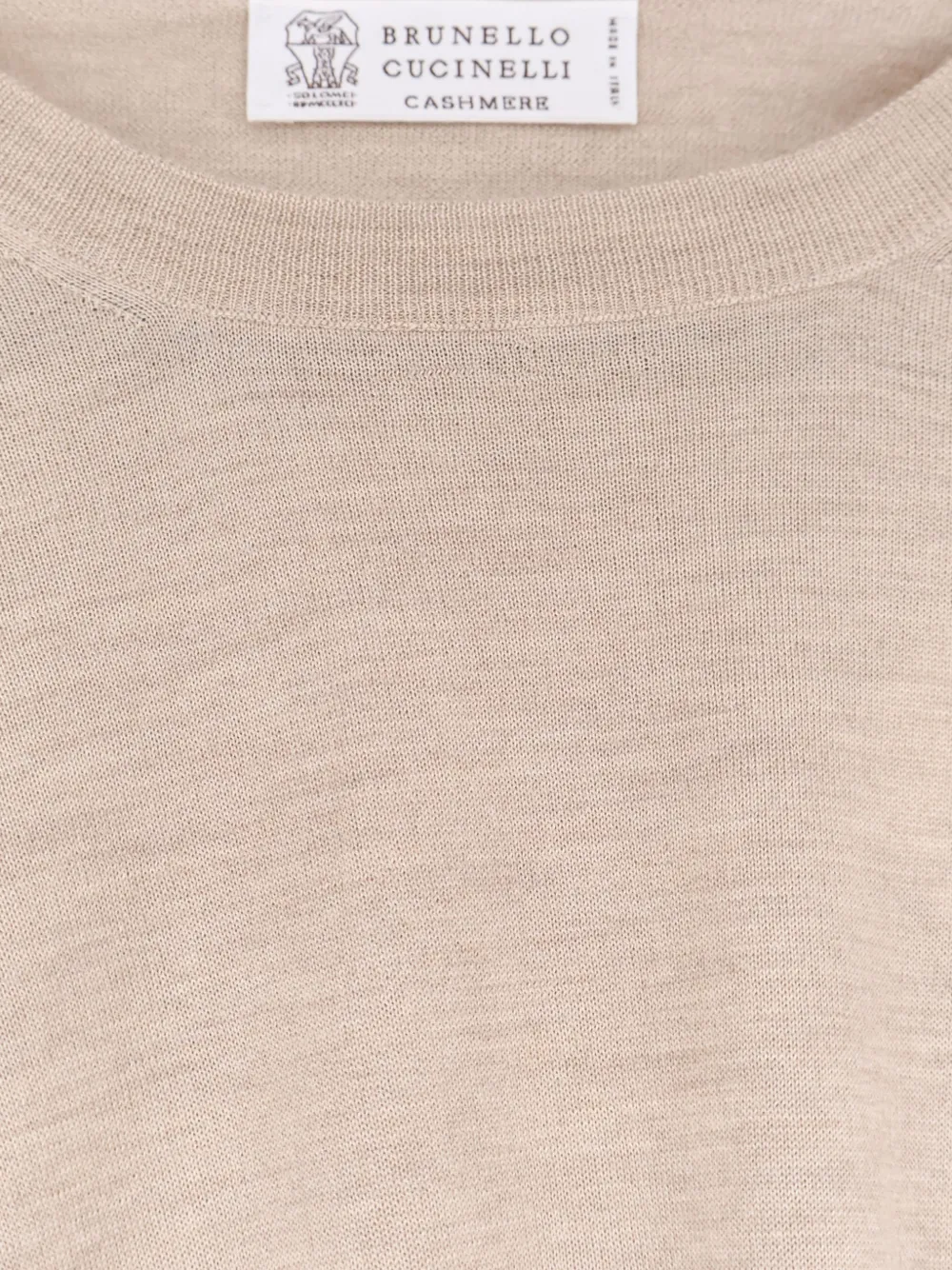 Brunello Cucinelli Trui met ronde hals Beige