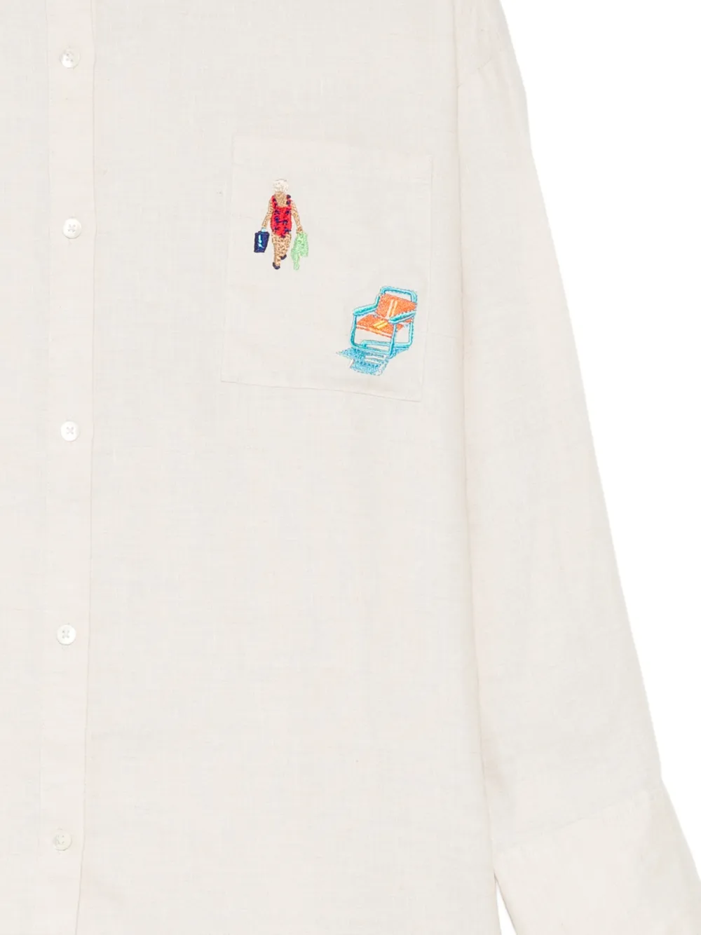 STAUD Sandbar blouse Beige