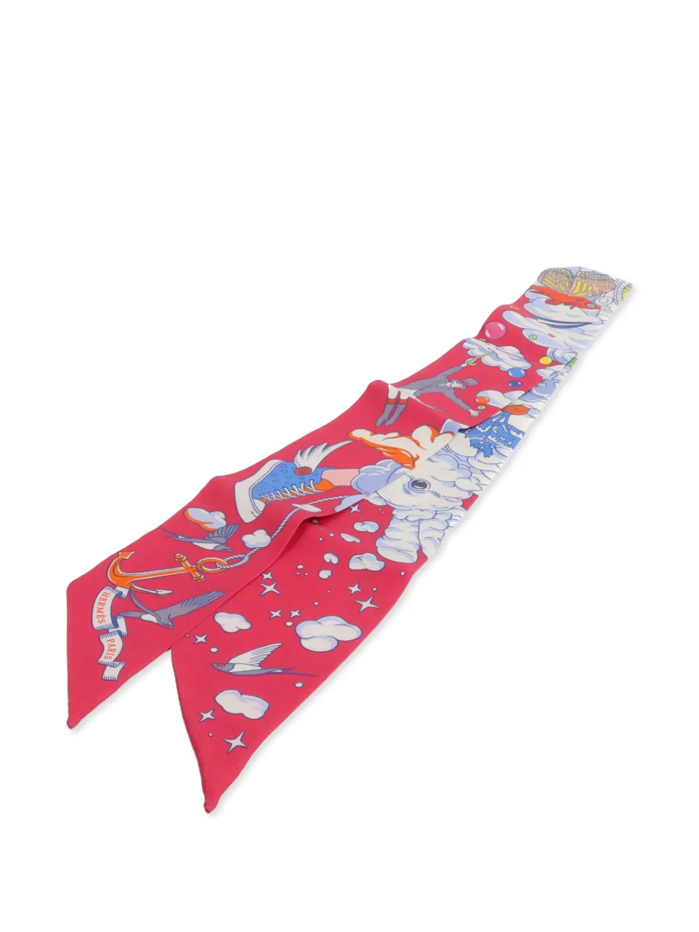 Hermès Pre-Owned Schal mit grafischem Print - Rot