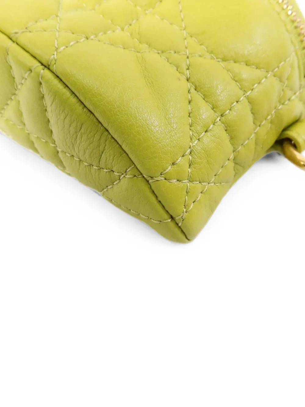 Dior Pre-owned Cannage Leather Wallet in Yellow, view 5