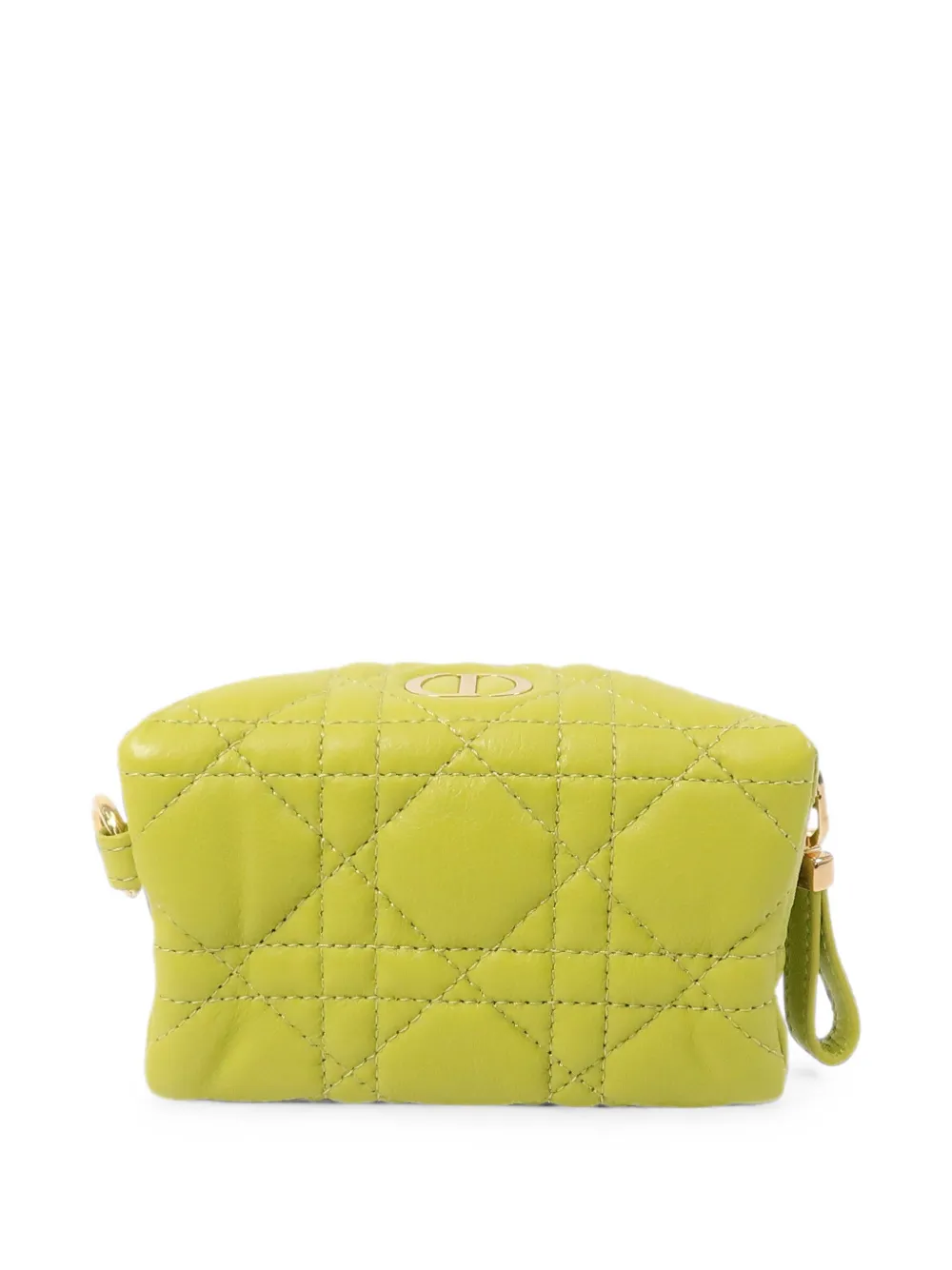 Dior Pre-owned Cannage Leather Wallet in Yellow, view 2