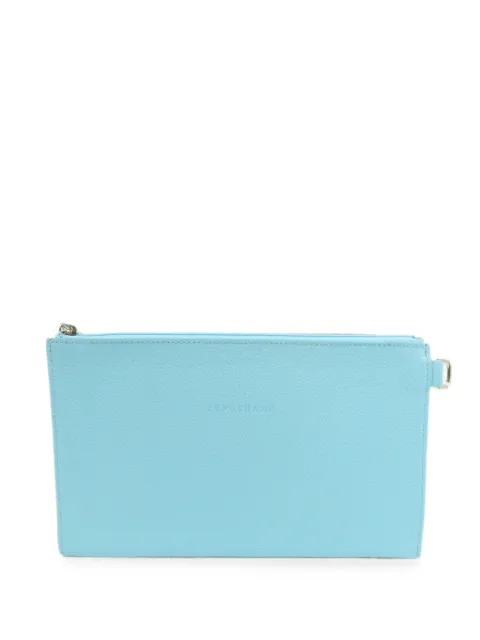 Longchamp leather clutch bag