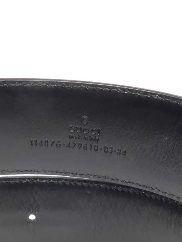 Gucci Pre-Owned インターロッキングG ベルト | ブラック | FARFETCH JP