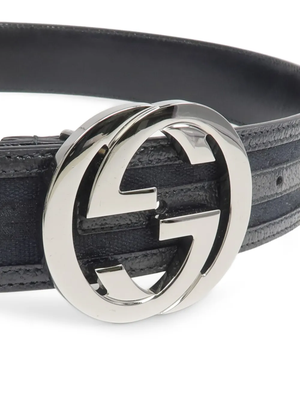 Gucci Pre-Owned インターロッキングG ベルト | ブラック | FARFETCH JP