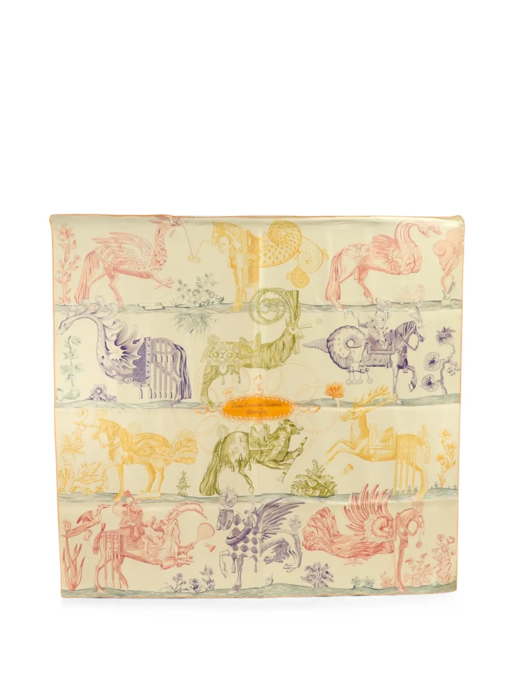 Hermès Pre-Owned Carré 90 Della Cavalleria Favolosa silk scarf - Bianco