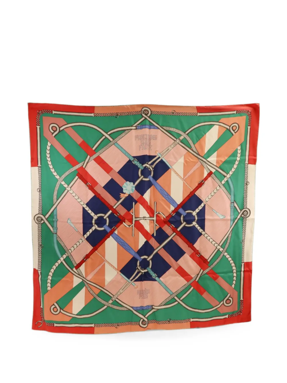 Hermès Pre-Owned grahic-print scarf - Verde
