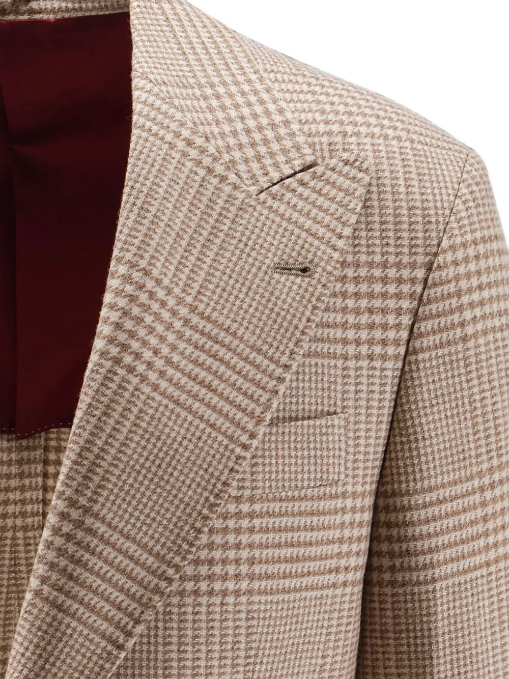 Brunello Cucinelli Geruite blazer Beige