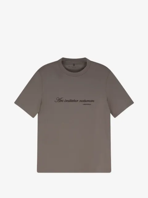 Brunello Cucinelli slogan-print T-shirt