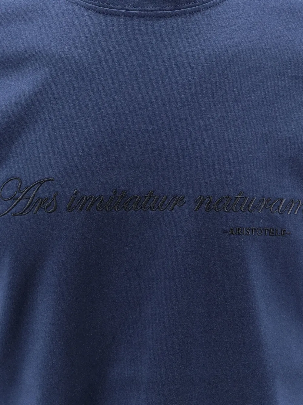 Brunello Cucinelli T-shirt met borduurwerk Blauw