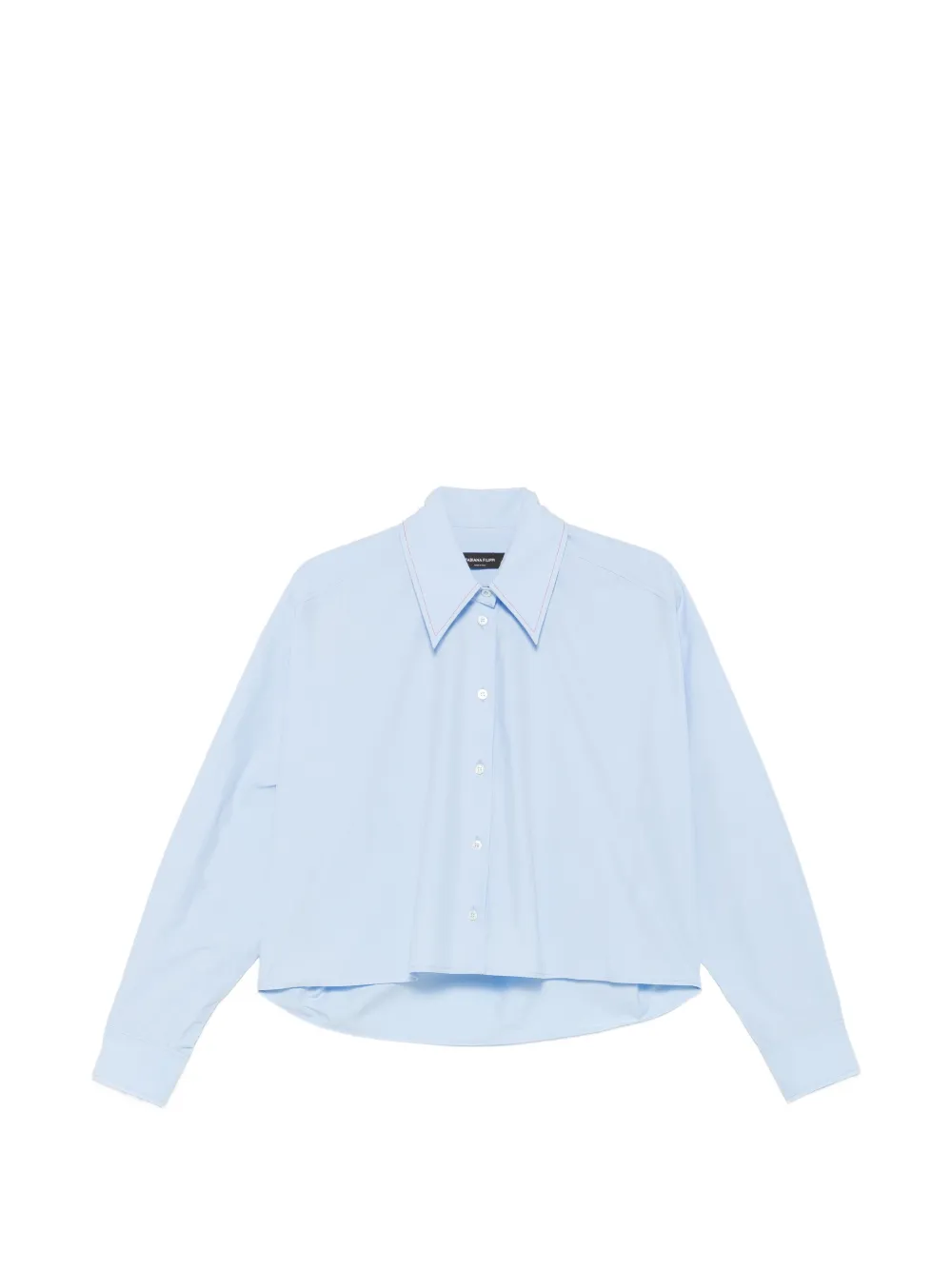 Fabiana Filippi cropped long-sleeve shirt - Blau