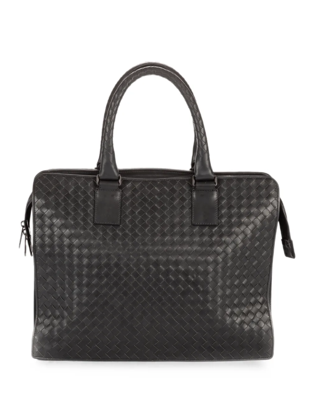 Bottega Veneta Pre-Owned Intrecciato-weave laptop bag - Nero