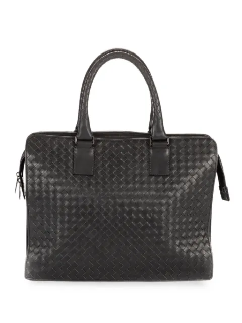 Bottega Veneta Pre-Owned maletín para portátil de tejido intrecciato