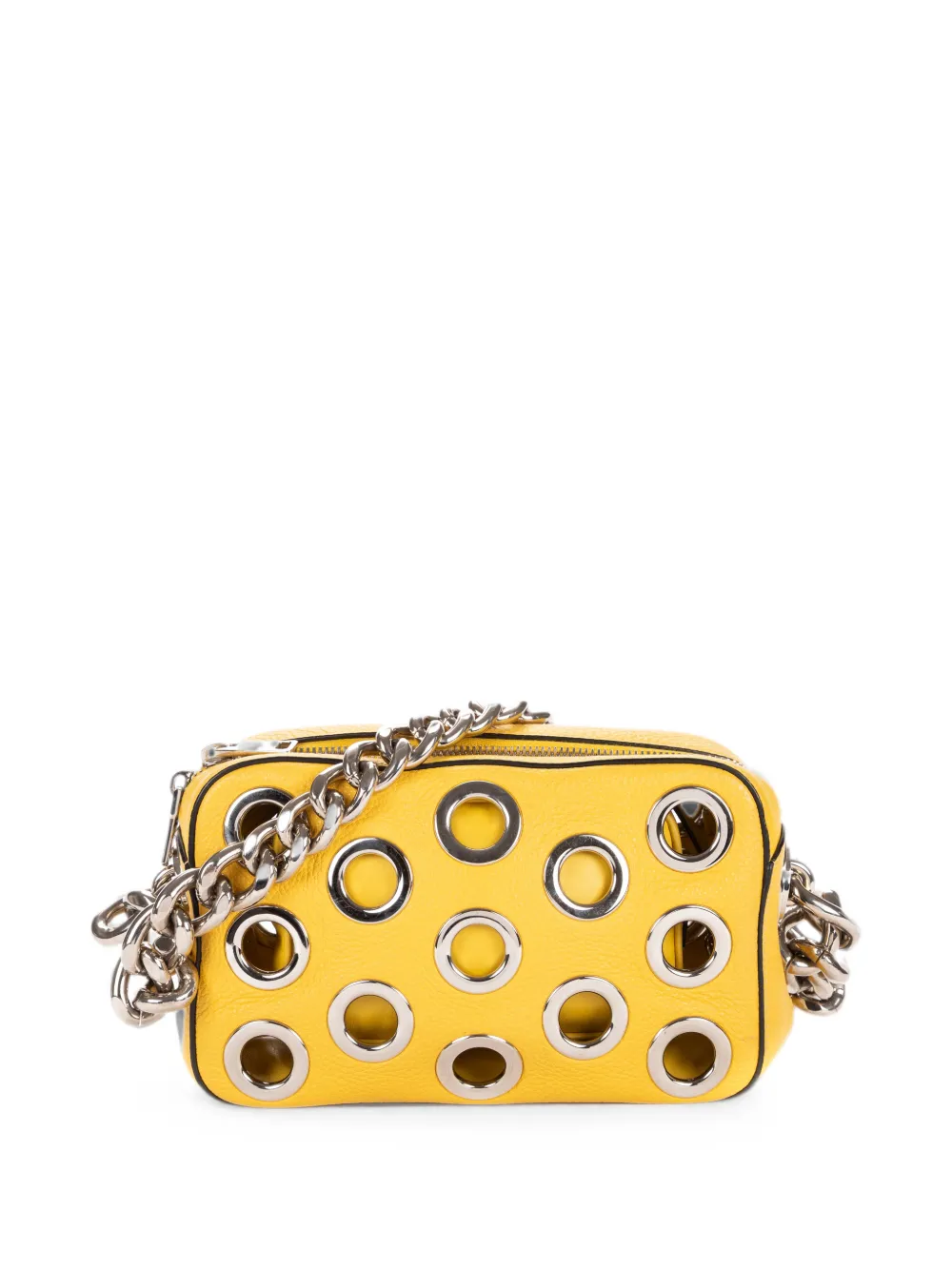 Prada Pre-Owned Grommet shoulder bag - Giallo