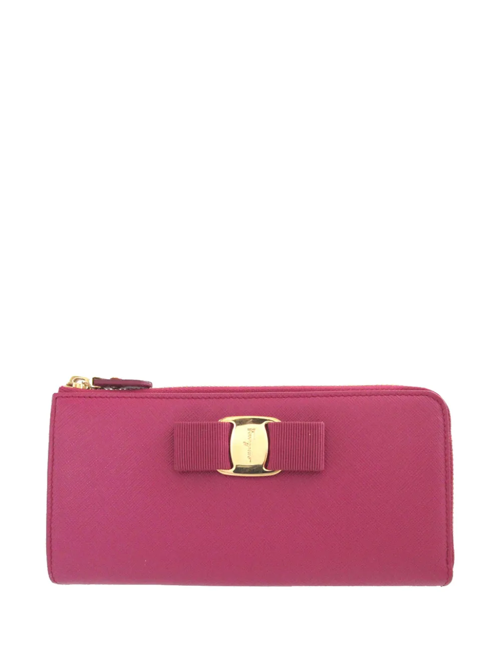 Ferragamo Pre-Owned 2000-2026 Vara Bow Zip Portemonnaie - Rosa