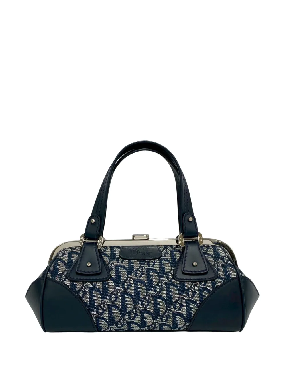 Christian Dior Pre-Owned Borsa a mano Diorissimo in tela con motivo Trotter 2000-2026 - Blu