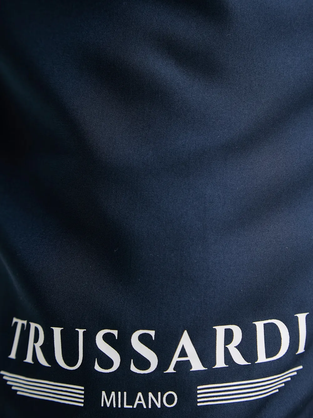 Trussardi Zwembroek met logoprint en trekkoord Blauw