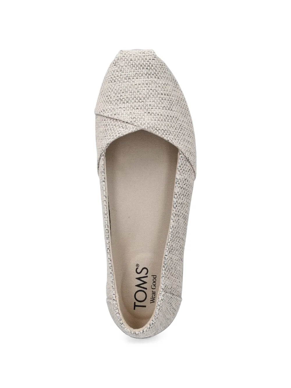Toms Alpargata ballerina's met vierkante neus Grijs