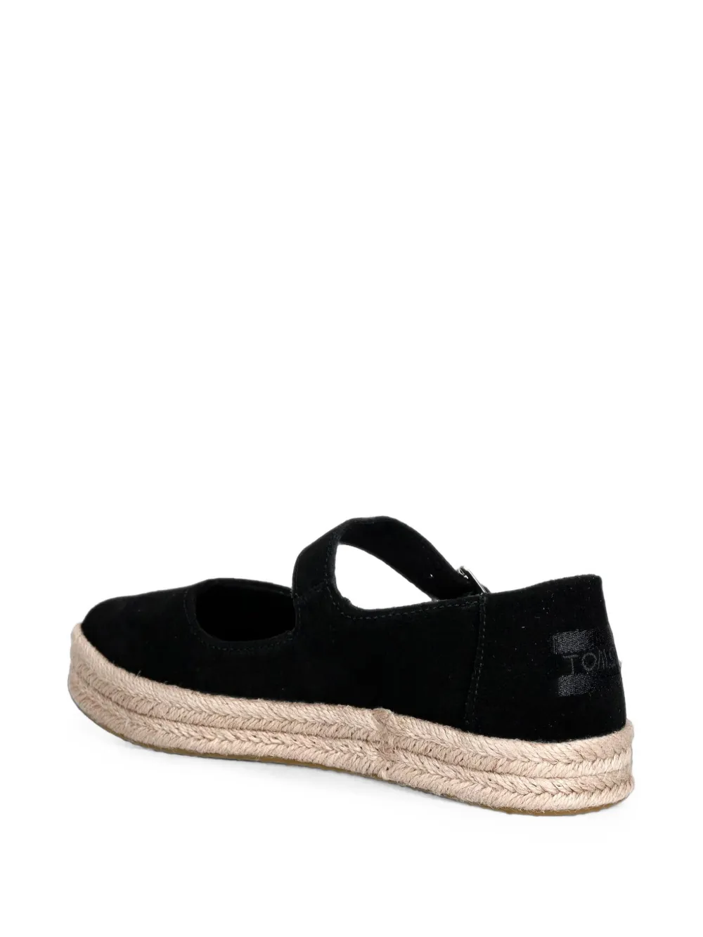 Toms Carolina Mary Jane buckle-strap platform espadrilles Zwart