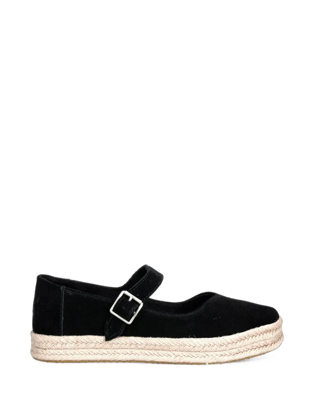 Toms Carolina Mary Jane buckle-strap platform espadrilles Zwart