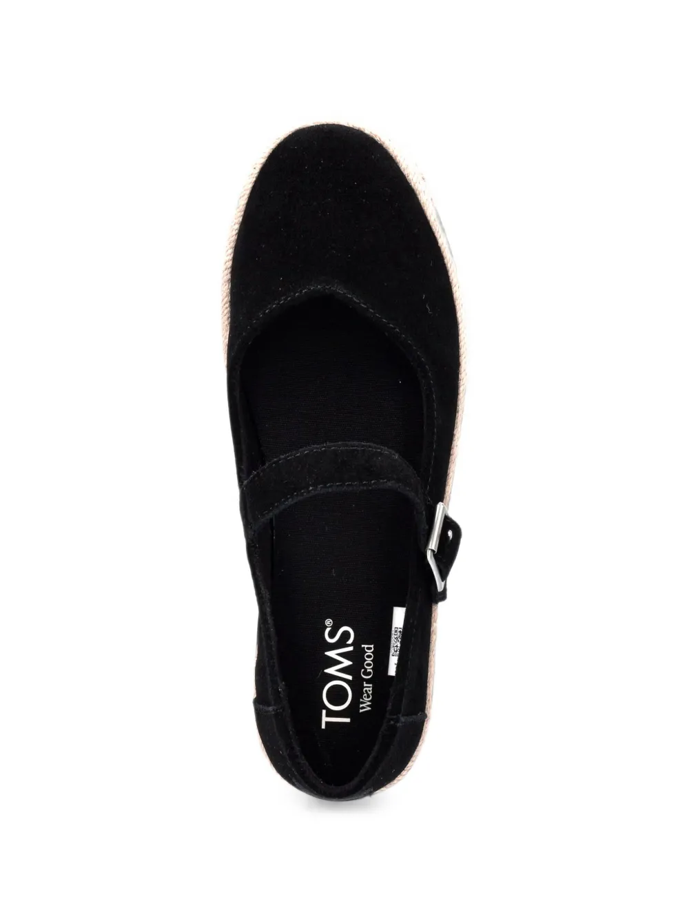 Toms Carolina Mary Jane buckle-strap platform espadrilles Zwart