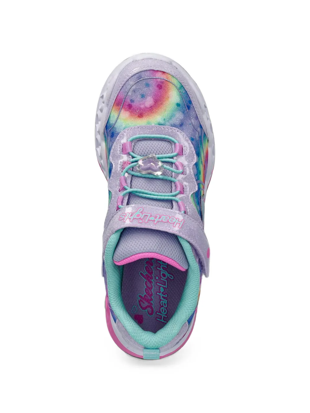Skechers Heart Lights rainbow-print sneakers Paars